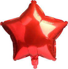 Lucky Foil: 18" Star Red