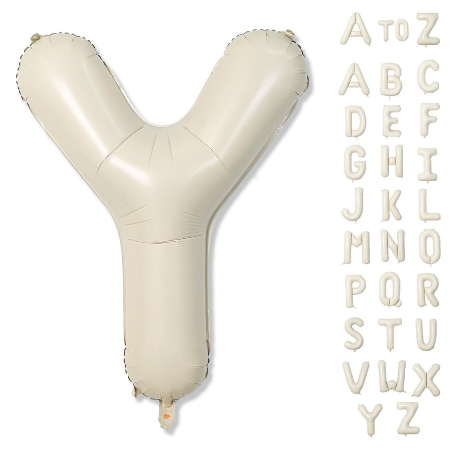 40" Cream Letter: Y