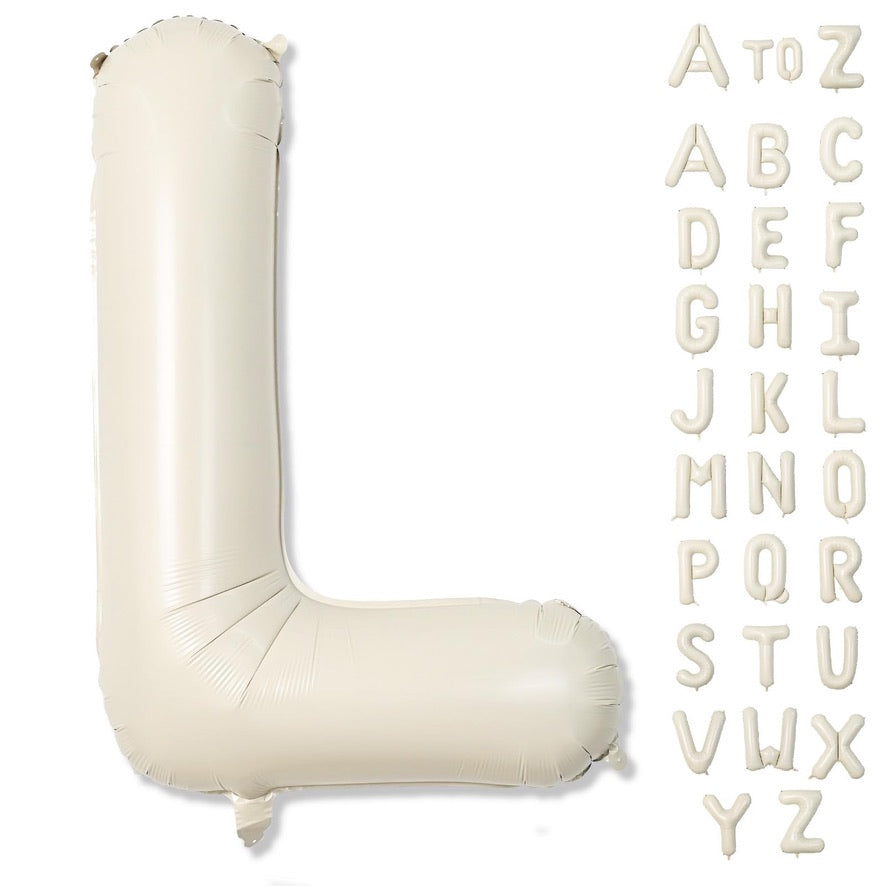 40" Cream Letter: L