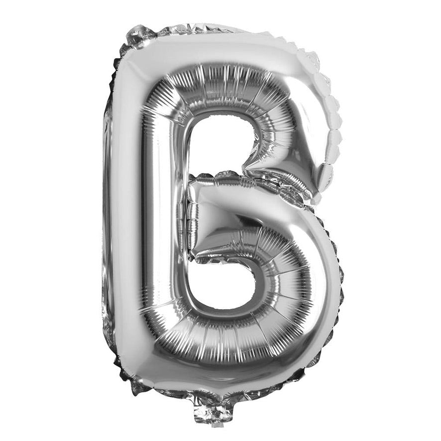 16" Silver Letter: B