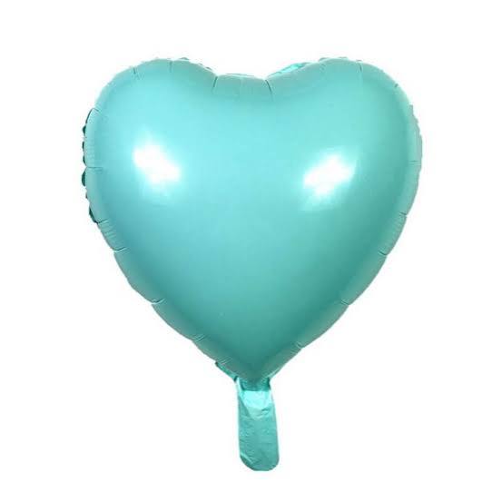 18" Heart: Turquoise
