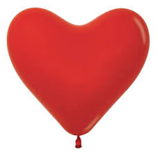 Sempertex 11" Heart Fashion Red 5pcs