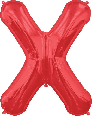 34" Red Letter X