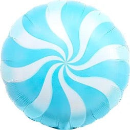 18" Candy Swirl: Baby Blue