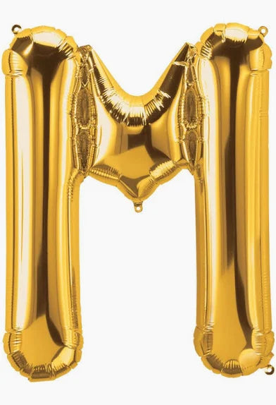 16" Gold Letter: M