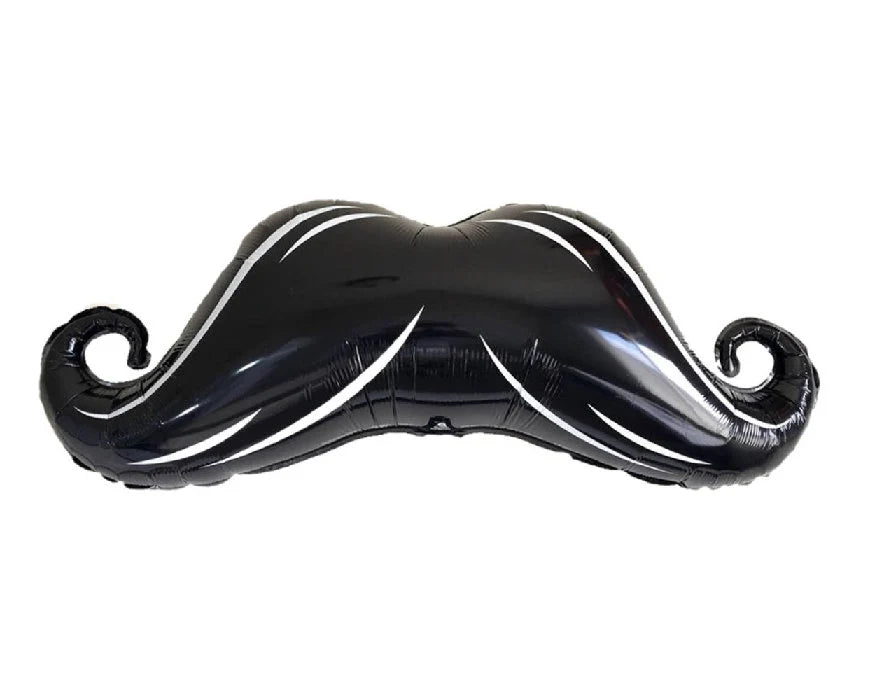33" Black Mustache