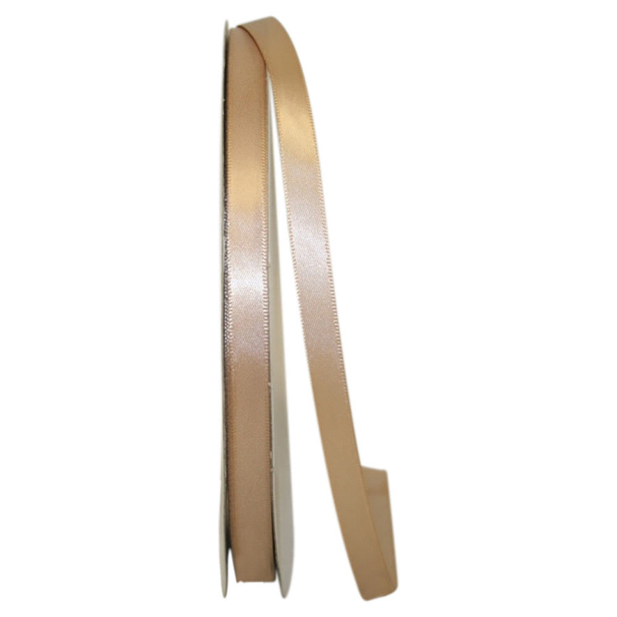 100 Yards Satin Ribbon: Tan