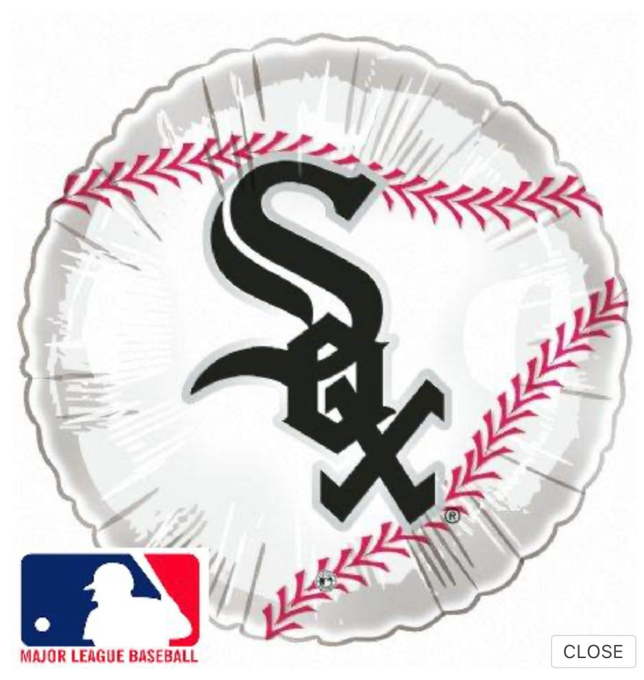 9” Airfill Only Chicago White Sox Baseball Balloon