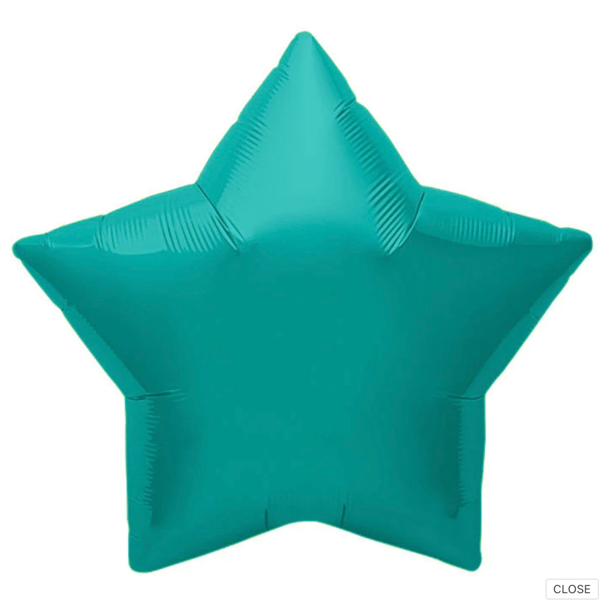 9” Star Foil - Teal 2pcs