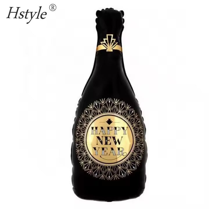 32" Black Bottle New Year