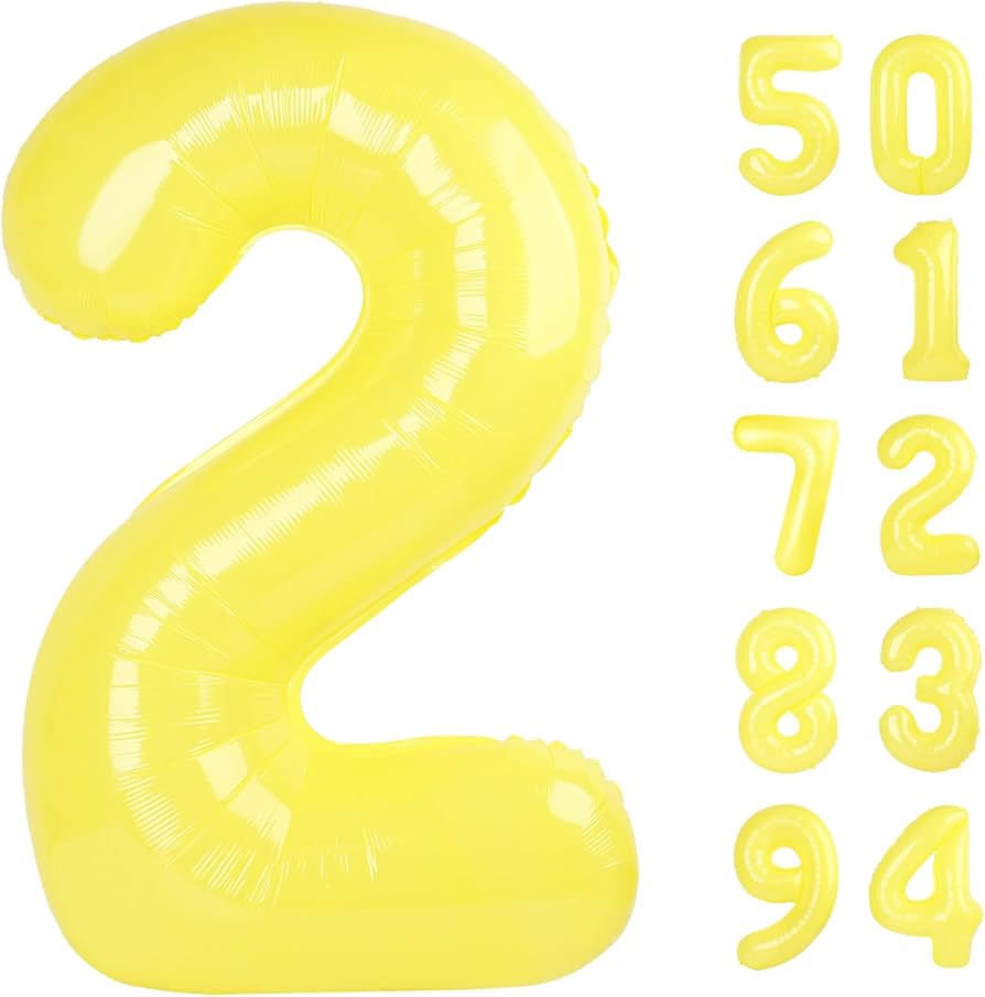 40” Macaron Yellow Number 2