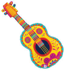 35” Festive Guitar Betallic