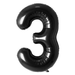 34” Number 3 Black AiRise