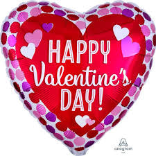 18” Valentine’s Day “Happy Valentines Day” Heart Foil