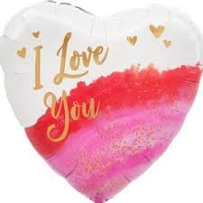 18” Valentines “I love you” Heart Foil