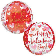 15” Happy Valentines Day Orbz multi color hearts