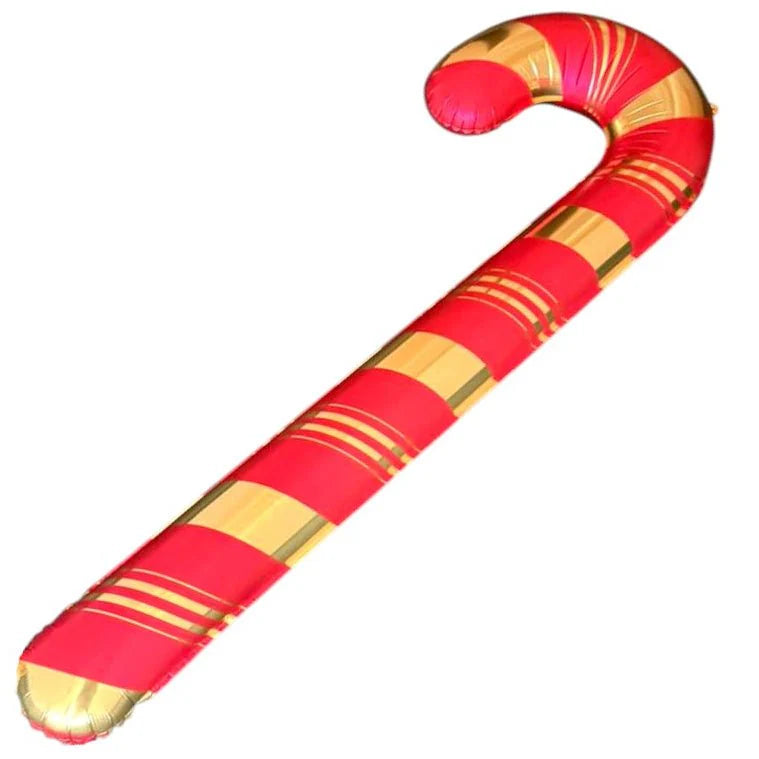 53” Candy Cane: Red and Gold