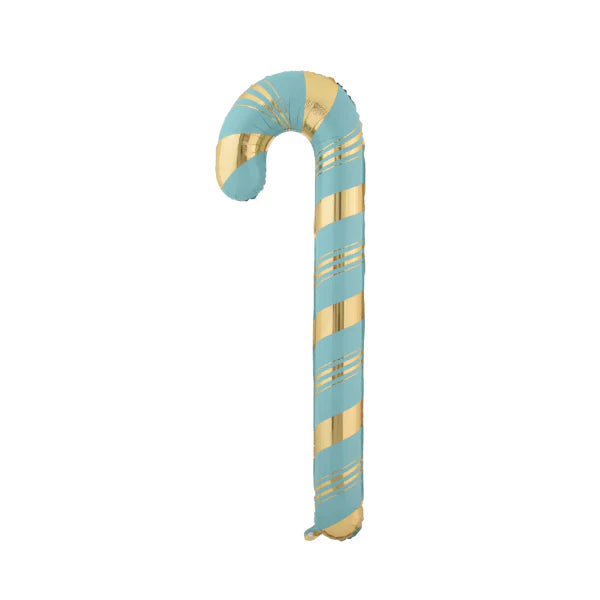 53” Candy Cane: Blue and Gold