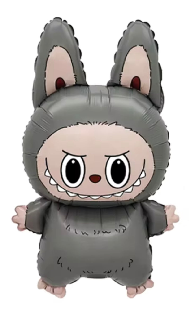 14" Labubu Full Body Gray Mylar