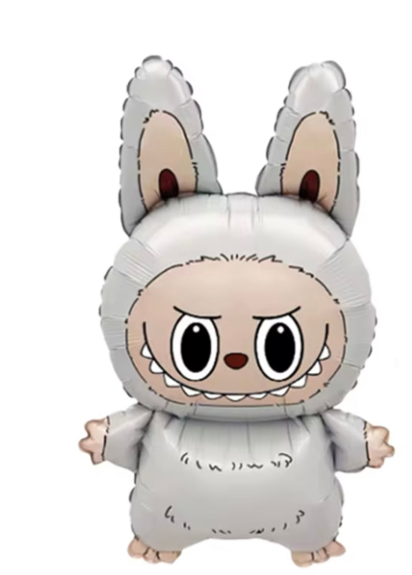14" Labubu Full Body White Mylar