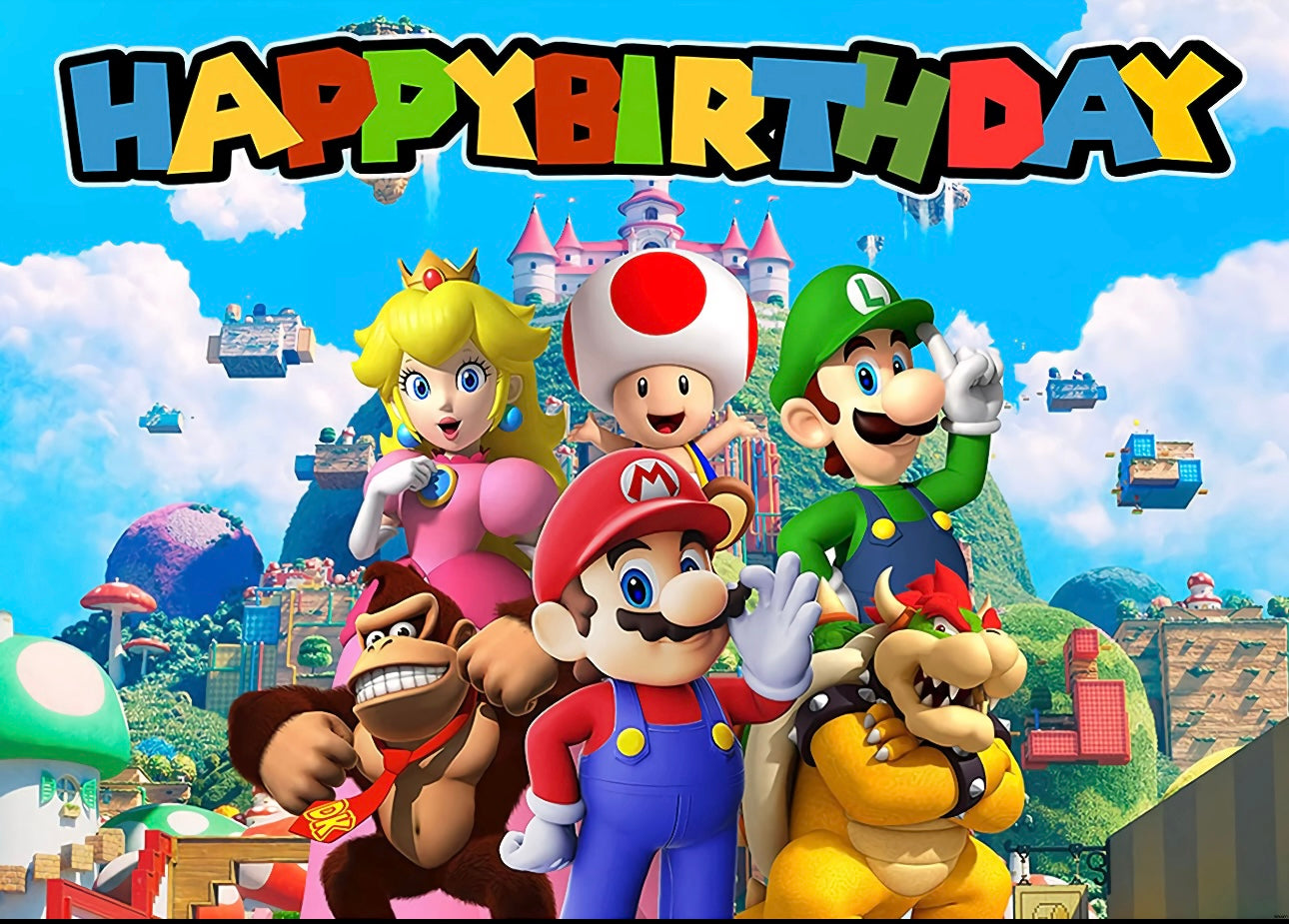 Backdrop: Mario Brothers and friends #2772