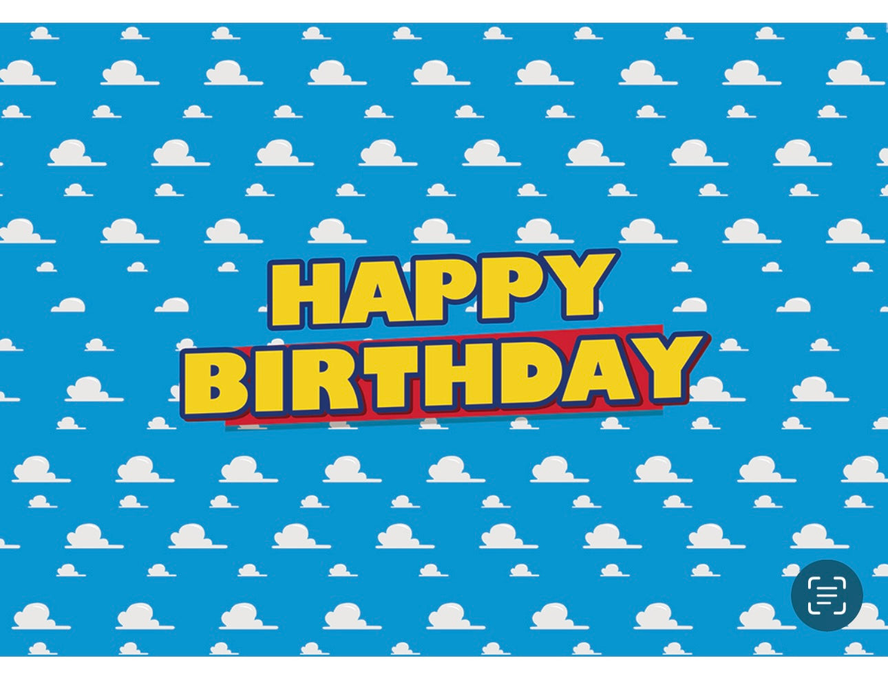 Backdrop: Toy Story Happy Birthday Plain