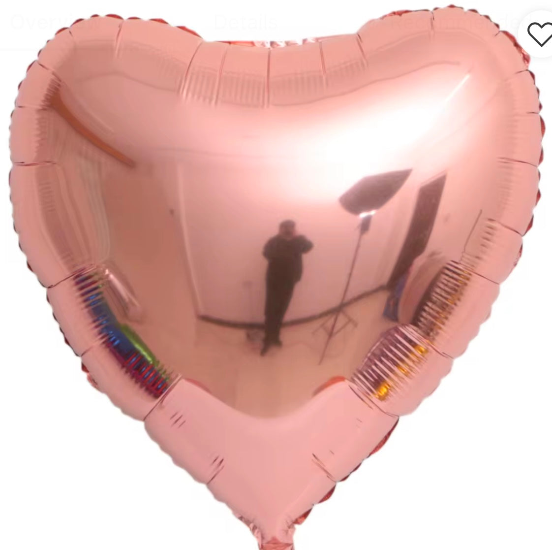 32" Heart: Rose Gold Foil