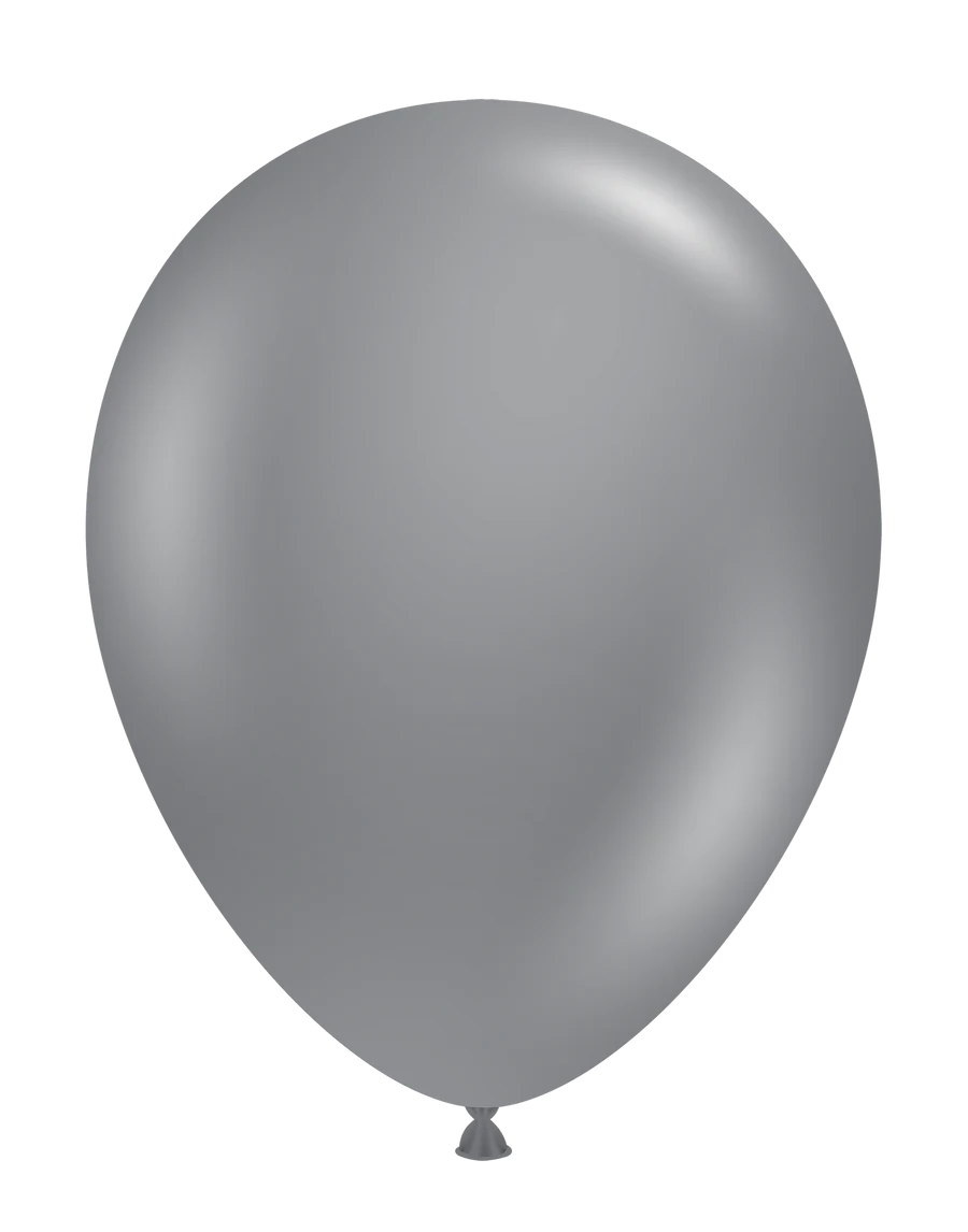 Tuftex 5” Metallic Silver 50ct