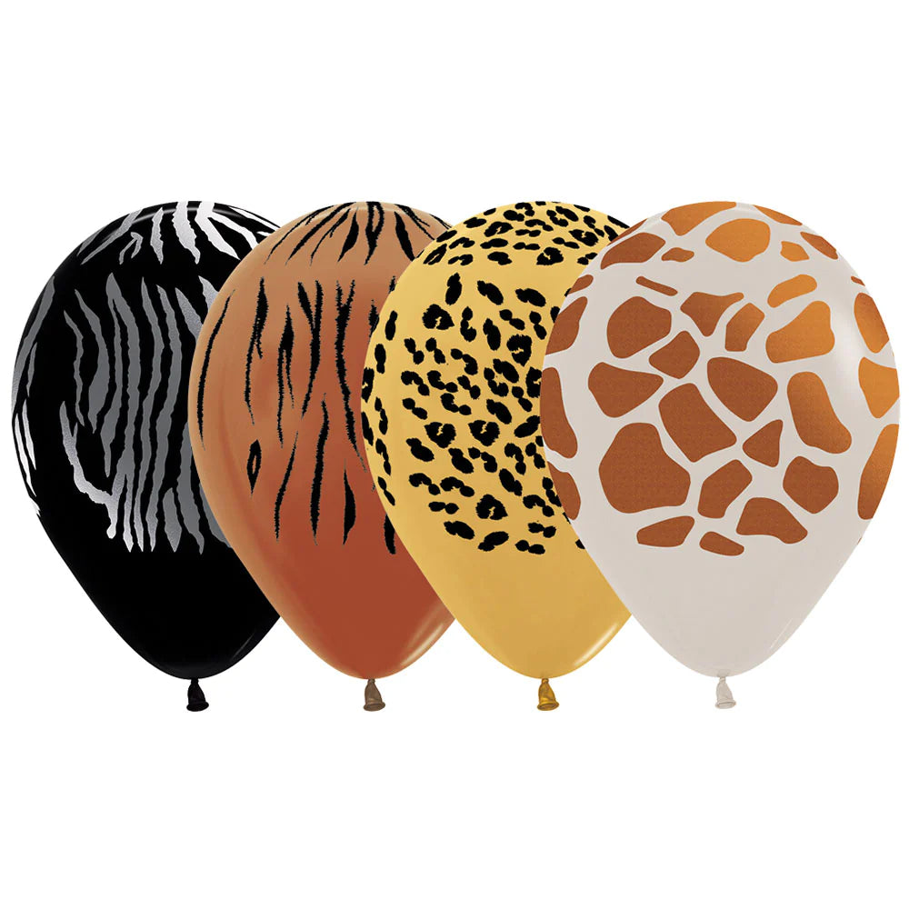 Sempertex 11” Animal Print 5pcs