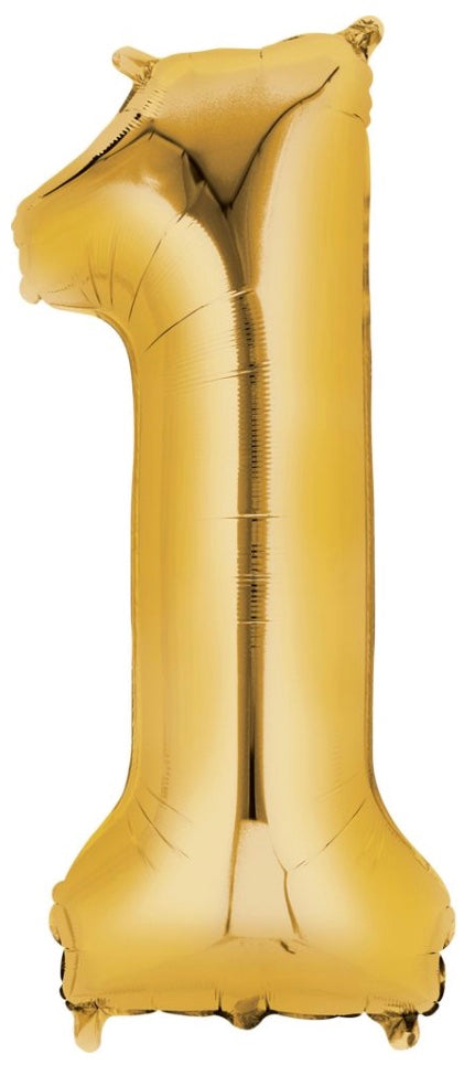 Anagram 34" Gold Number 1