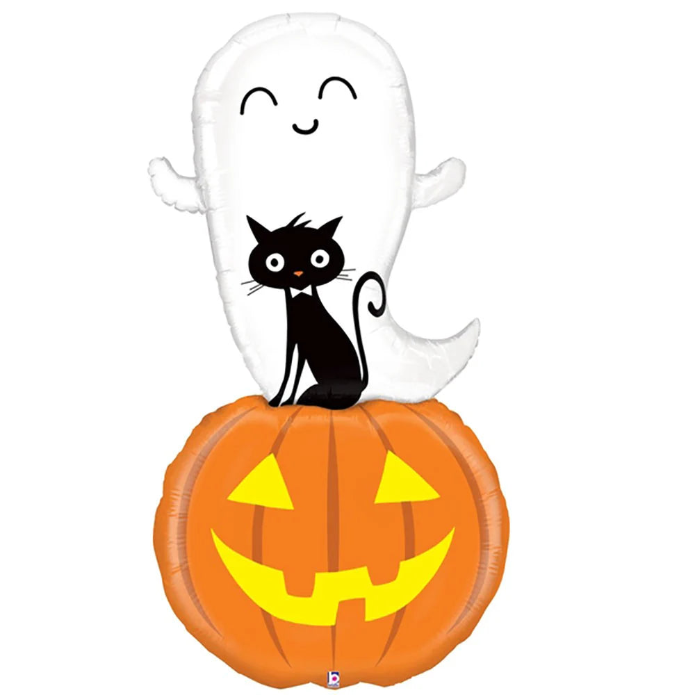 60" Delivery Ghost with pumpkin