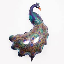 42" Glitter Peacock