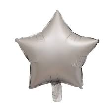 18" Star Foil: Satin Silver