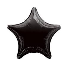 10” Star Foil Black 2ct