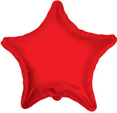 09” Star Foil - Red
