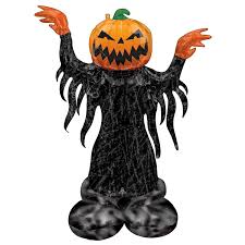 Halloween head with black body