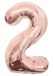 34” Number 2 Rose Gold CONVER