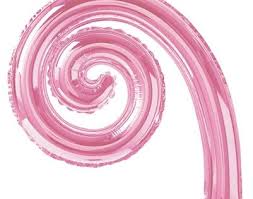 14” Kurly Spiral Pink 2ct