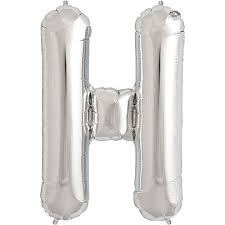 32" Letter H - Silver Foil