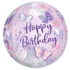15" Orbz XL Flutter Happy Birthday