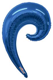 14” Kurly Wave Metallic Blue