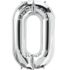 32" Letter O - Silver Foil