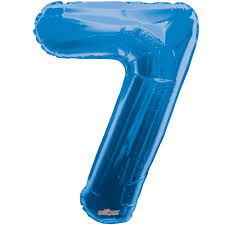 34” Number 7 Royal Blue CONVER