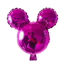 Mickey Foil Head: Fucshia 5pcs