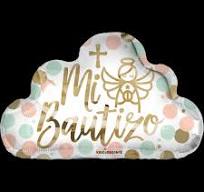 20" Mi Bautizo Nube Shape Foil Balloon
