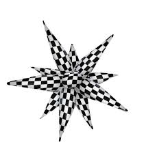 26" Starburst: Checkered Flag