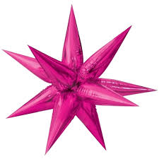 27” Starburst Pastel Fuchsia