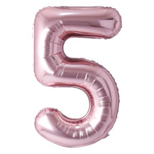 34" Number 5 Rose Gold Airise