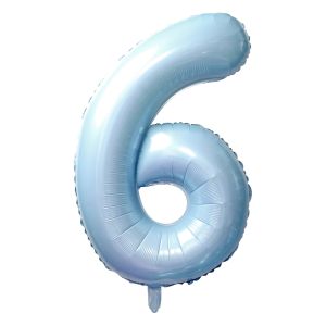 40" Number 6 Baby Blue Airise