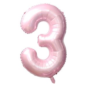 34" Number 3 Baby Pink Airise